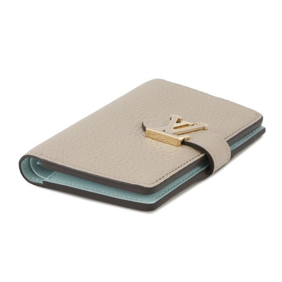 LOUIS VUITTON LV Vertical Wallet Compact Taurillon Leather Galet M82198 - Picture 3 of 9